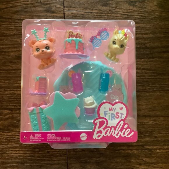 My First Barbie Pet Unicorn Horse Bear Birthday Party Playset Mattel For Ages 3+ - Picture 7 of 7
